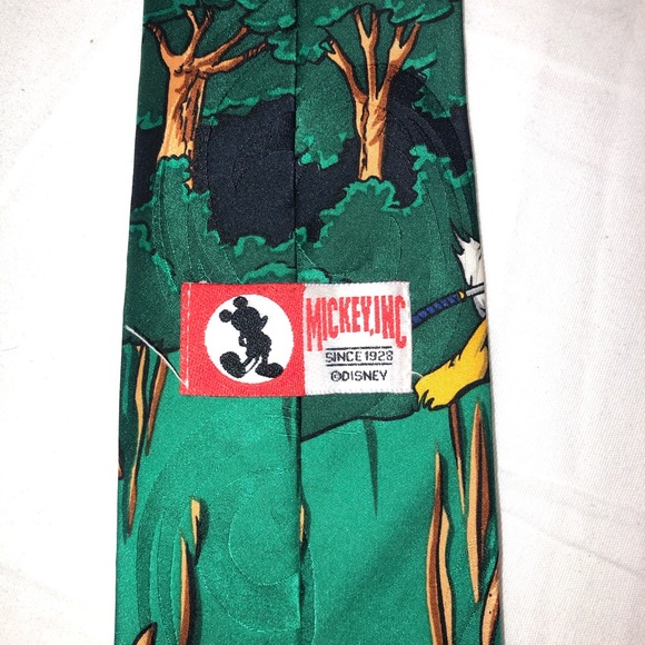 VINTAGE Disney Mickey Inc. Golf Picture Tie - Picture 4 of 5